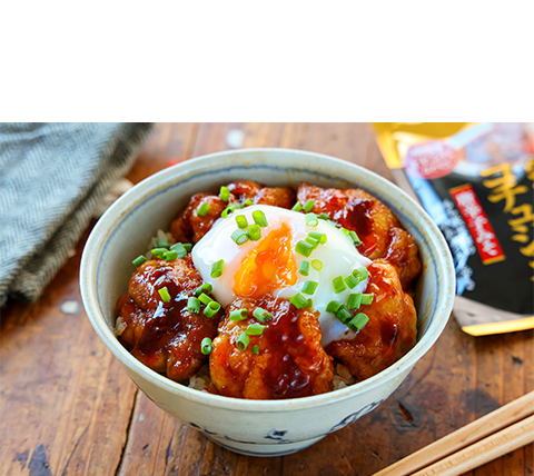 韓国風甘辛チキン丼