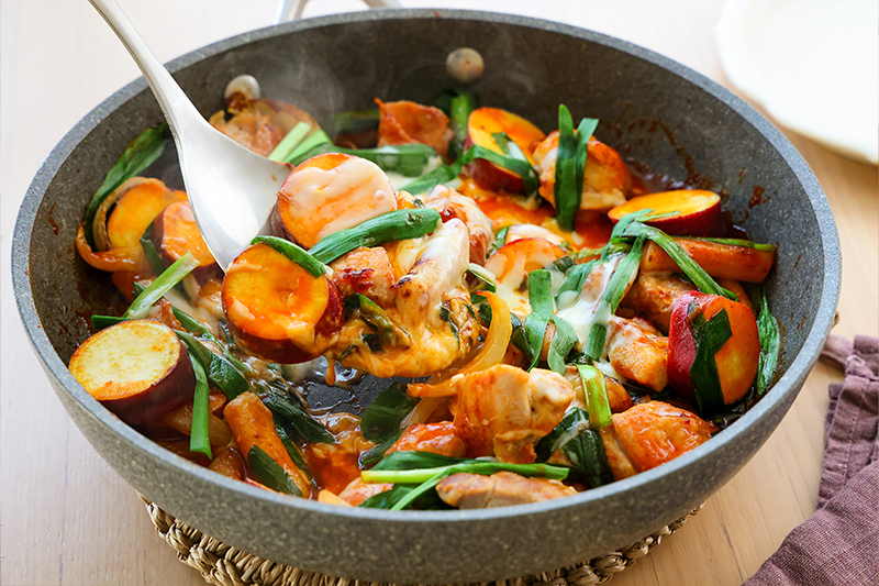 さつまいものチーズタッカルビ