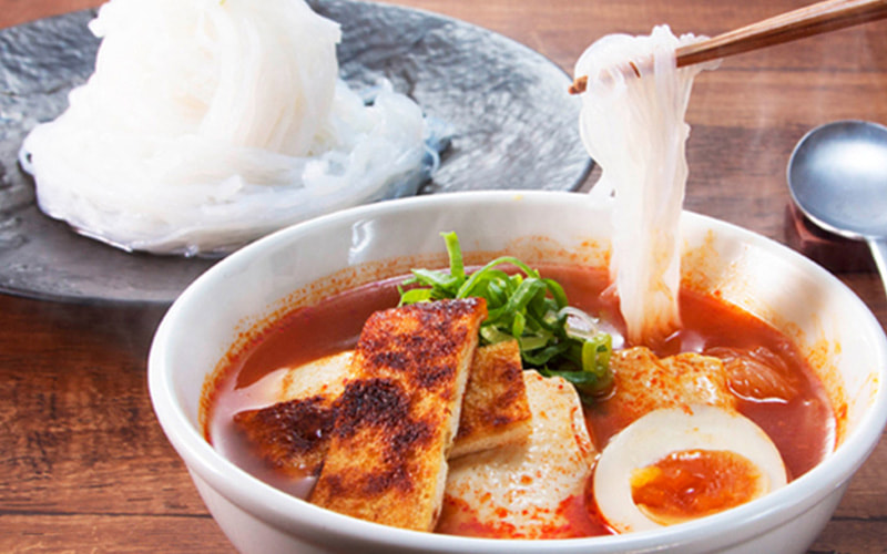 夏勝ち！スンドゥブ ロカボ風つけ麺