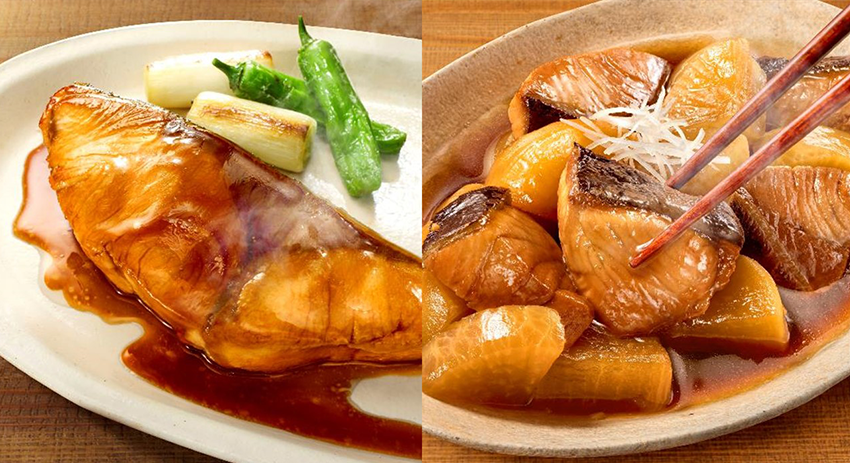 『海鮮和菜 ぶり照り焼のたれ』『同 ぶり大根用つゆ』