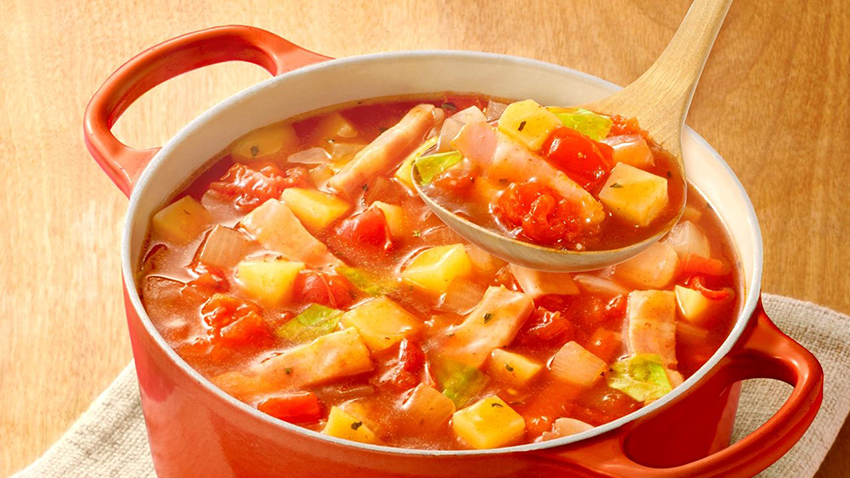 トマトで作る ミネストローネ用スープ