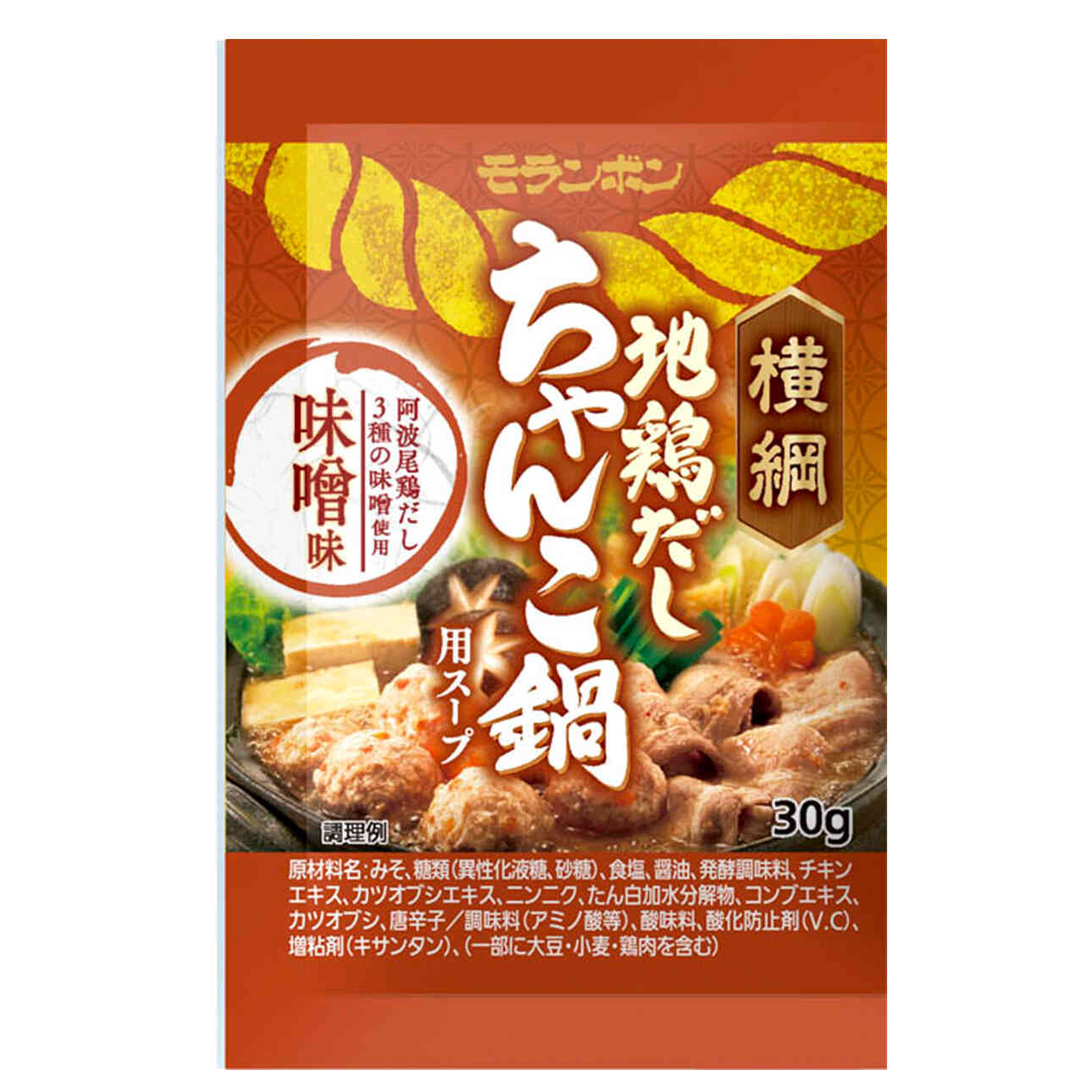 横綱 地鶏だし ちゃんこ鍋用スープ 味噌味 30g