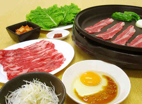 ホットプレートで作る牛サムギョプサル