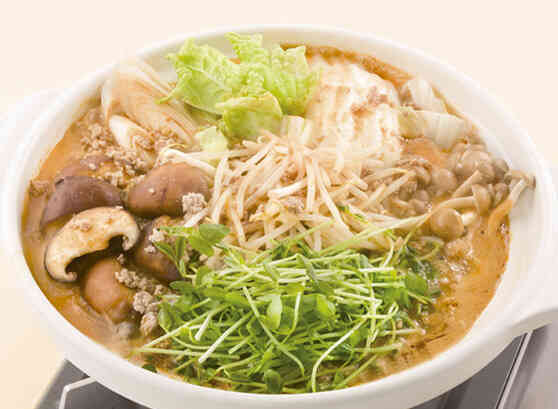 もやしと豆苗の担々鍋