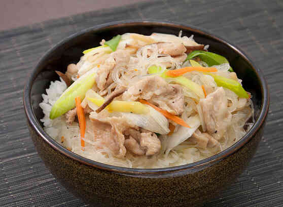ゆず塩チャプチェ丼