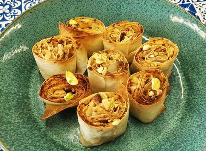春巻の皮で作るパグラヴァ