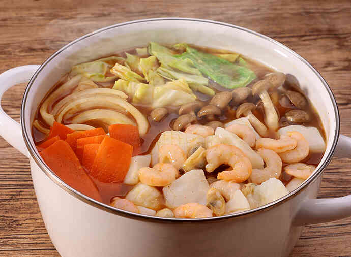 シーフードミックスで作るカレー鍋