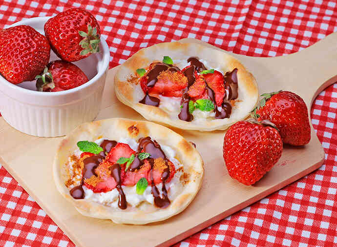 バレンタインピザ