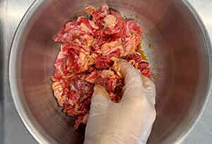 こま肉でつくる牛カツ丼