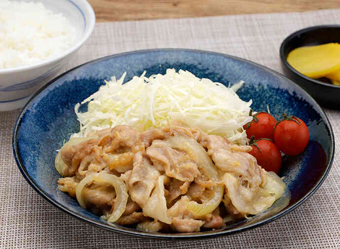 レンジで作る生姜焼