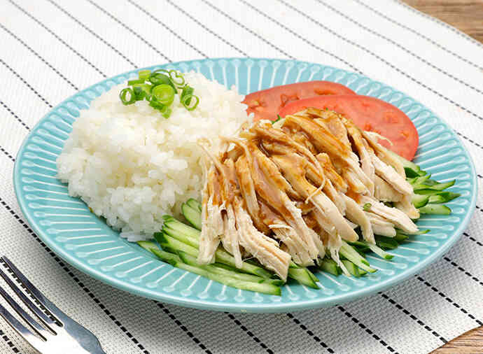 炊飯器で簡単!棒々鶏プレートライス!