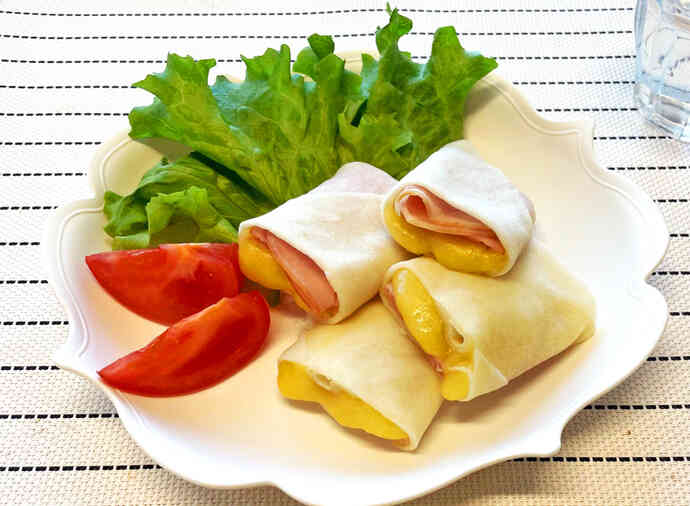 ハム＆チーズのブリトー風