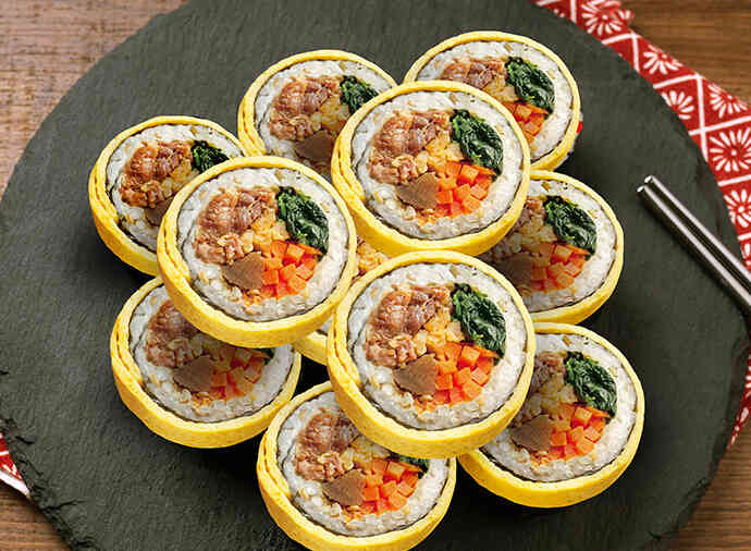 具ぎっしり!卵焼きプルコギキンパ(冷凍食品)