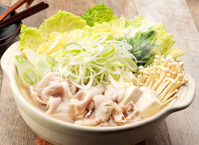 豚肉がおいしいねぎ塩鍋