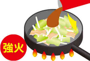 野菜ましまし炒め（背脂醤油味）