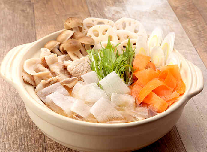 ひらひら根菜鍋