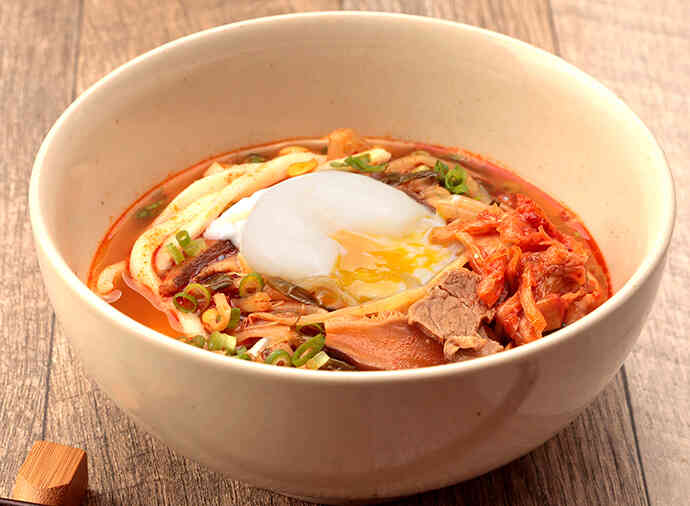 うどんで食べるユッケジャン