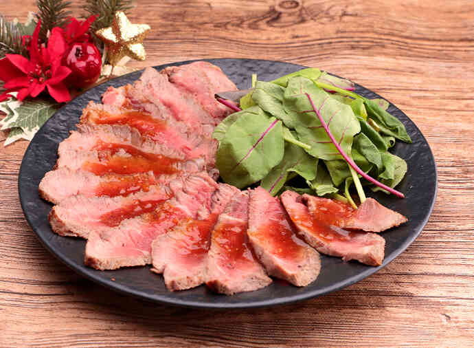 ステーキ肉でローストビーフ風