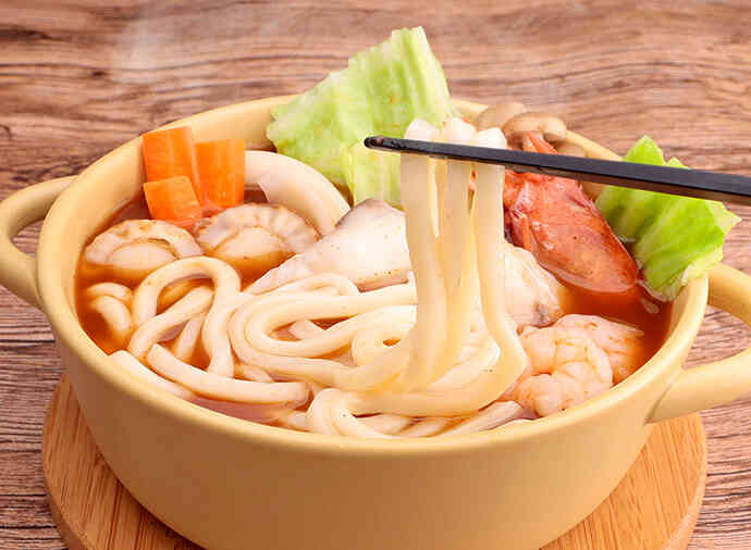 シーフードカレーうどん鍋