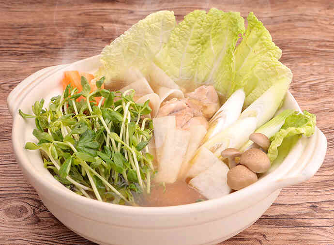 豆苗がおいしい！菜のだし鍋