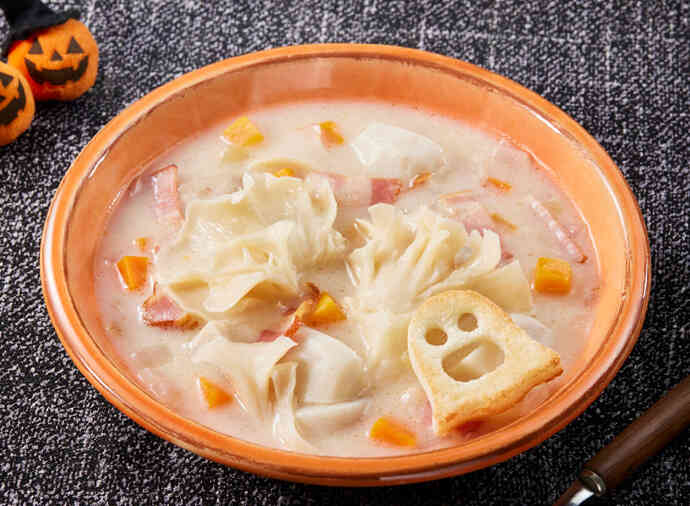 白まいたけと里芋のチャウダー