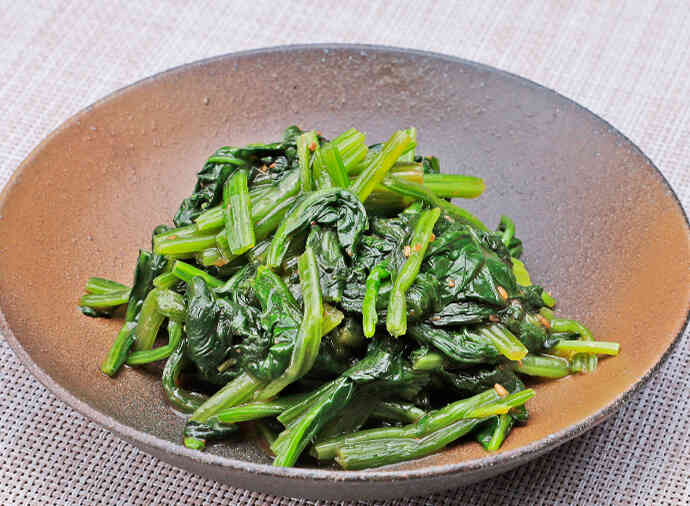 レンチンほうれん草のナムル