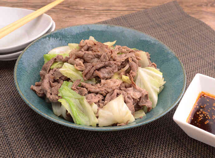ジャンかけ牛野菜炒め