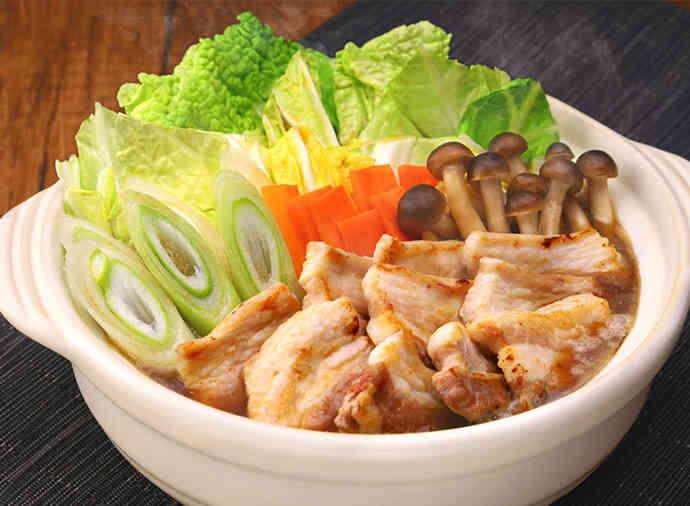 厚切り豚入りゆず醤油鍋