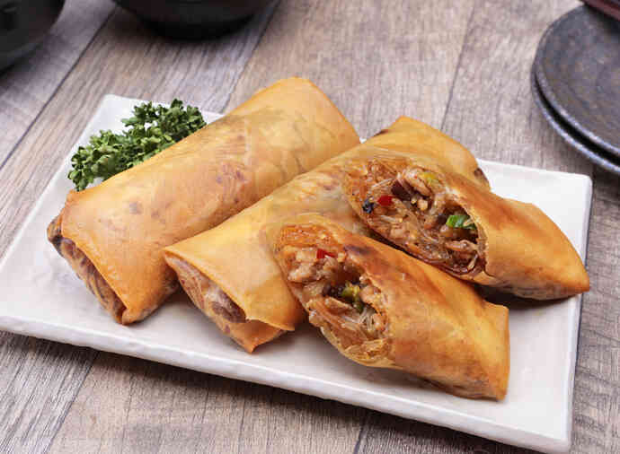 ボリュームたっぷり チャプチェ春巻