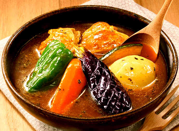 ごろごろ野菜で作るスープカレー