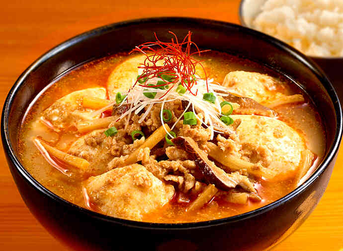 ごま担々豆腐スープ