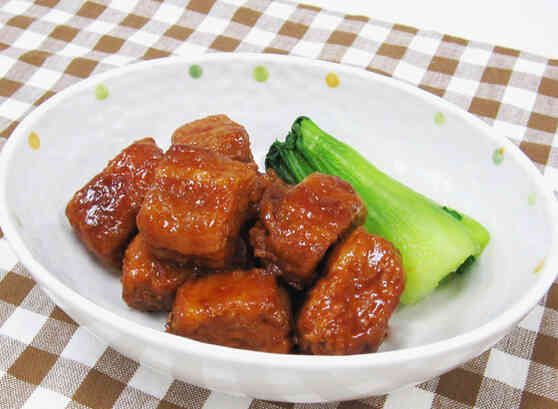 豚バラ薄切り肉で作るかんたん角煮