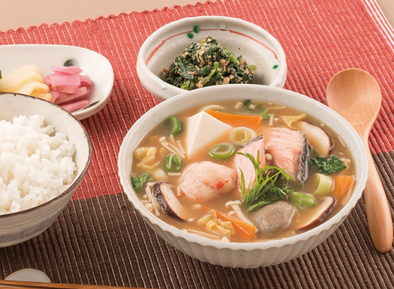 魚介とたっぷり野菜のおかずスープ