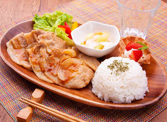 生姜焼プレート