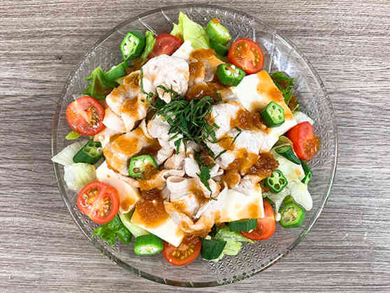 しそ香る冷しゃぶと豆腐のサラダ