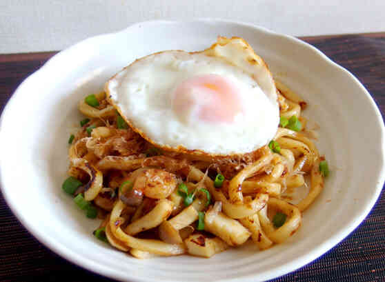 海鮮バタージャン焼うどん