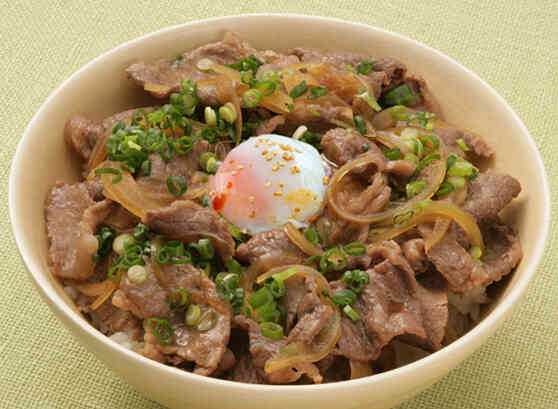事務・店舗用品 食品サンプル 実物大 温玉 牛丼