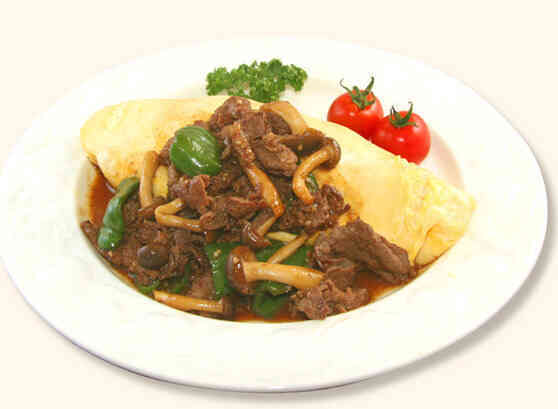 焼肉オムライス