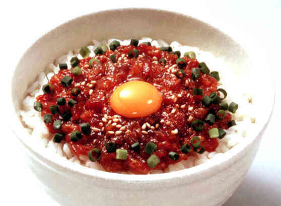 韓国風ねぎとろ丼