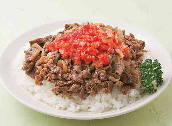 トマト牛丼