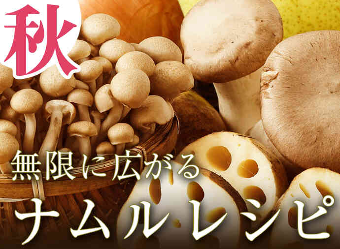 無限に広がるナムルレシピ（秋編）