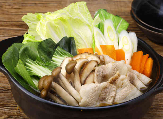 香味油香る青菜鍋