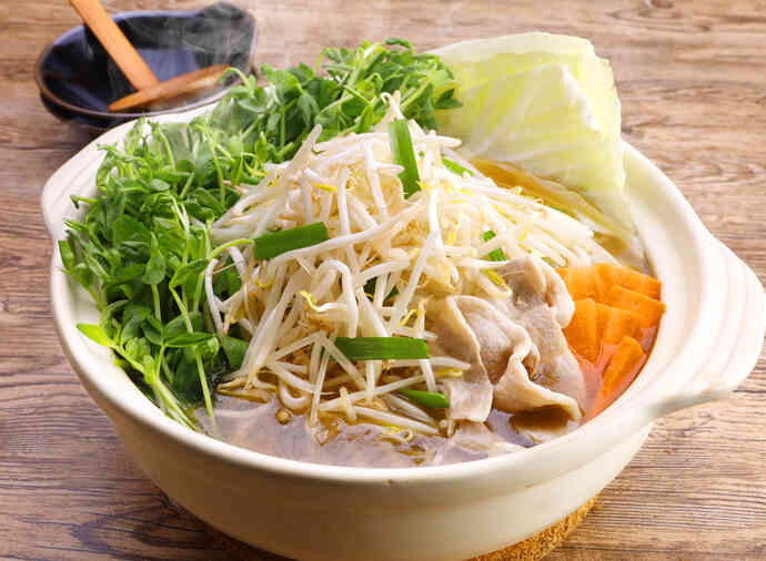 もやしと豆苗のタンメン鍋