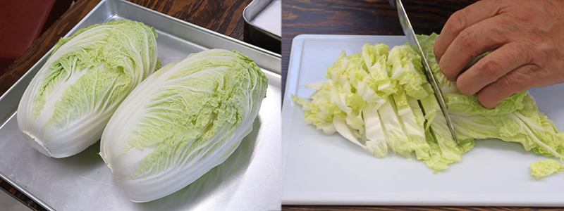 中国東北地方の冬の保存食「酸菜」