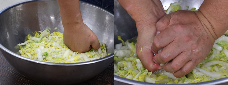 中国東北地方の冬の保存食「酸菜」
