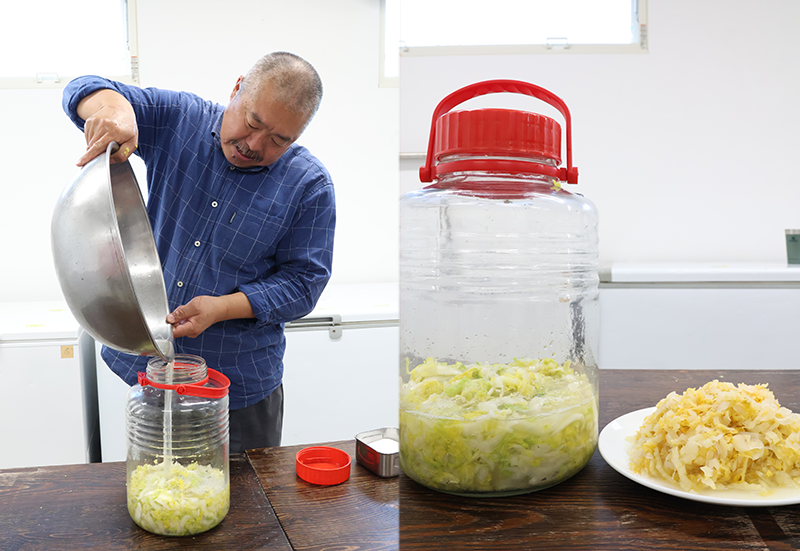 中国東北地方の冬の保存食「酸菜」