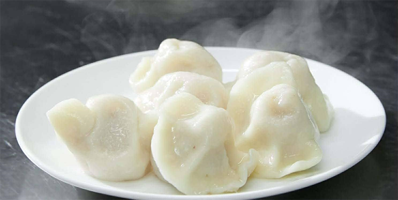 ニラと卵の水餃子