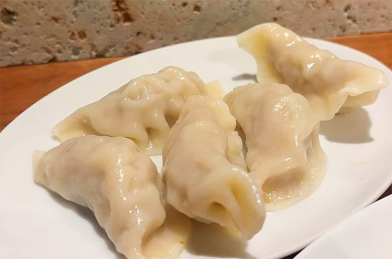 セロリの水餃子